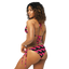 All-over print recycled string bikini