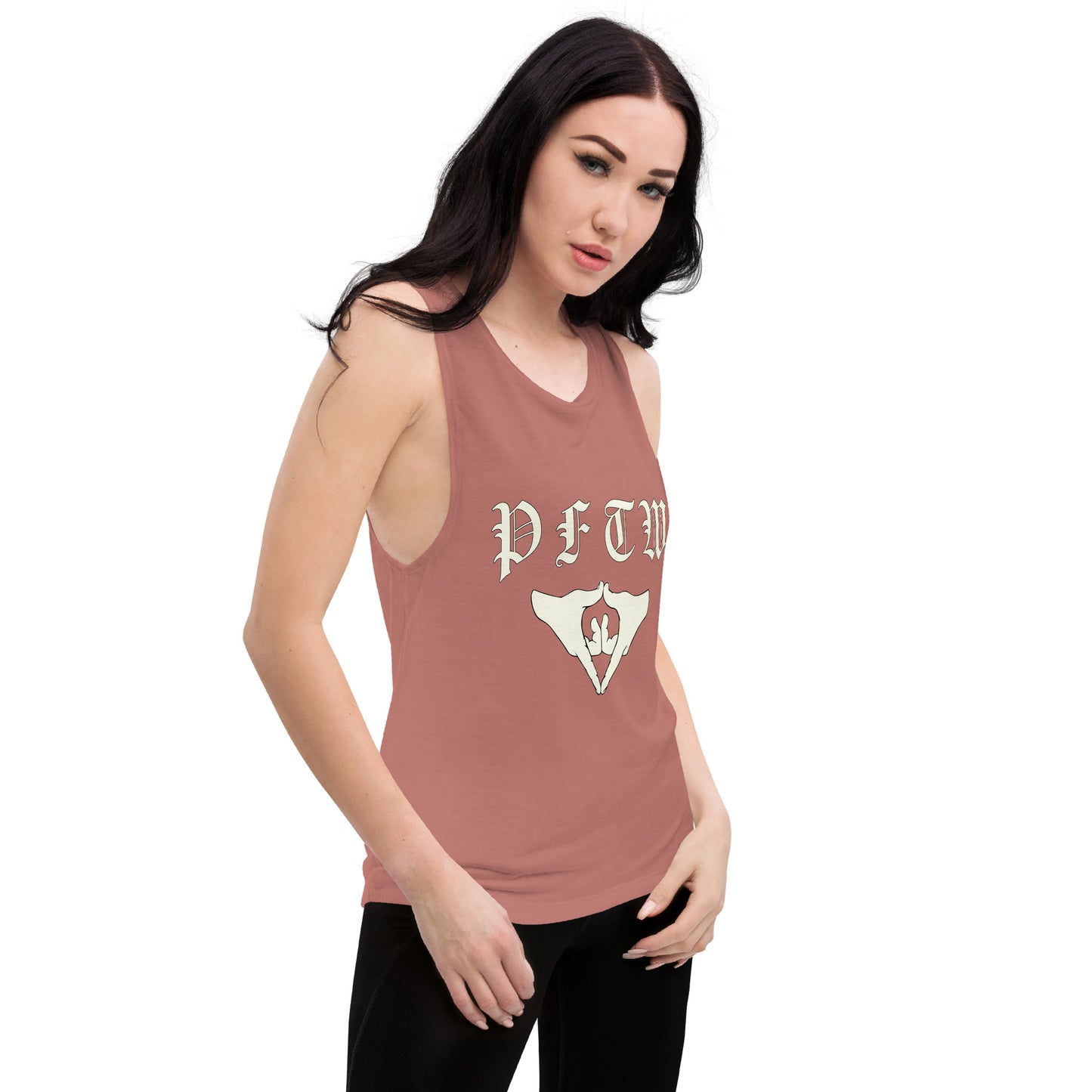 PFTW Old English Yoni Mudra Ladies’ Muscle Tank